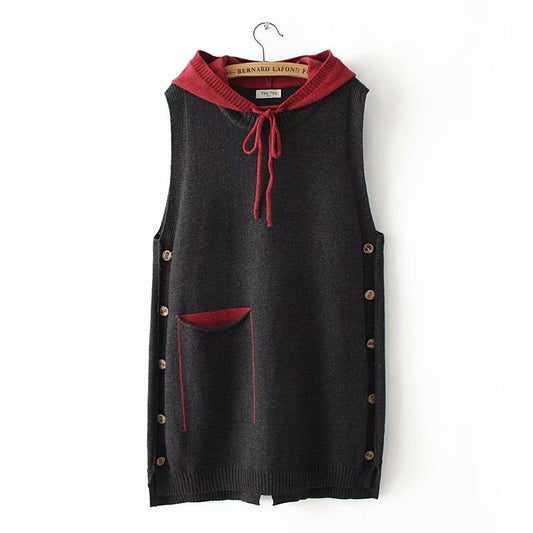 Women Vest Oversized Knit Mom Style