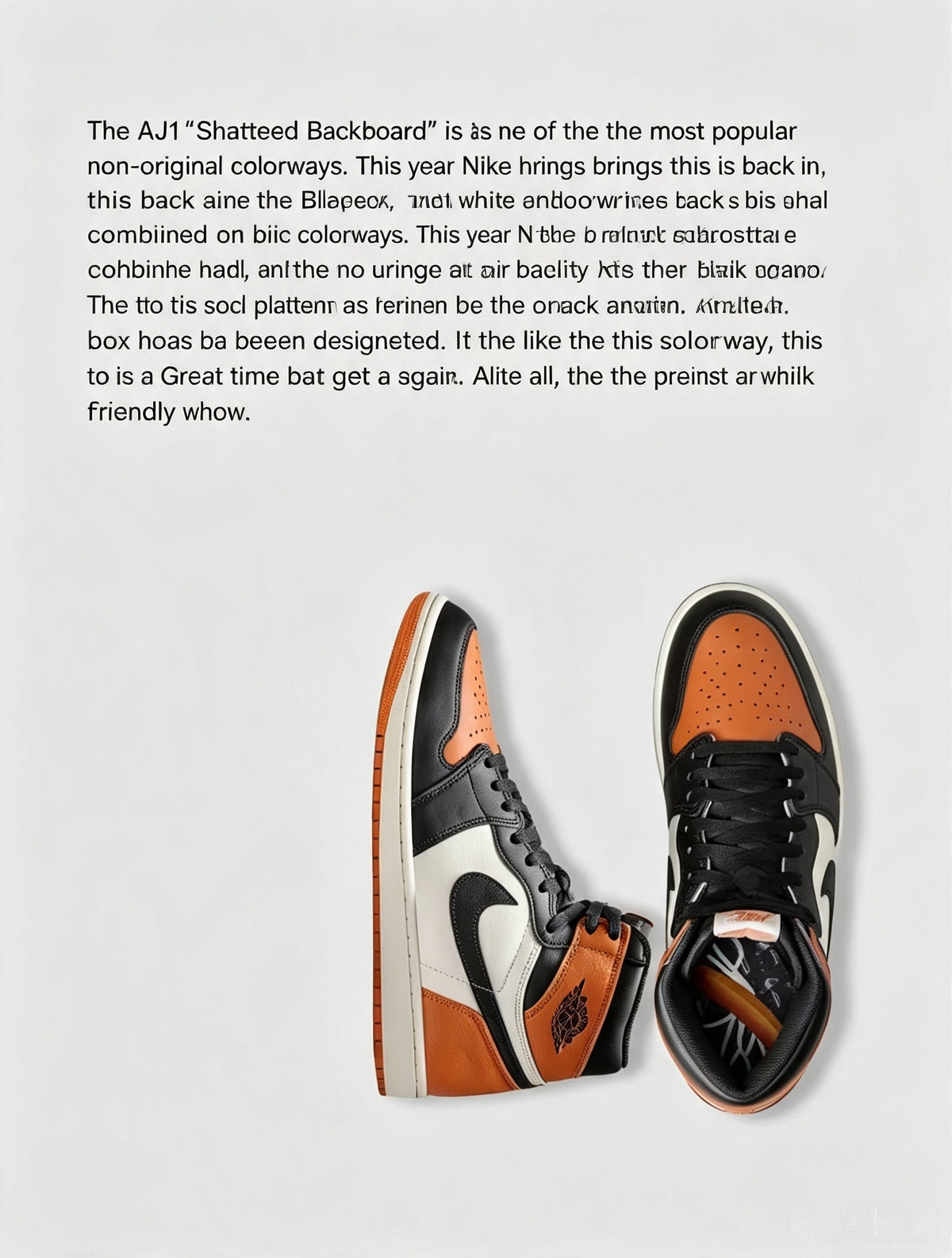 Air Jordan 1 High OG （Shattered Backboard）
