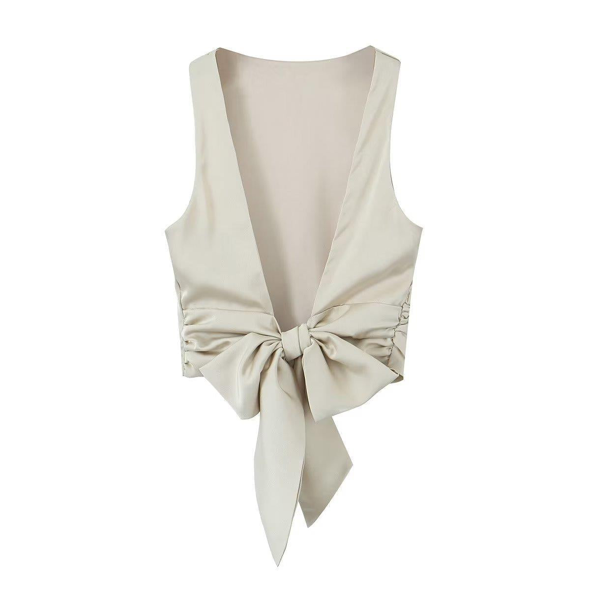Women Vest Sexy Backless Temperament