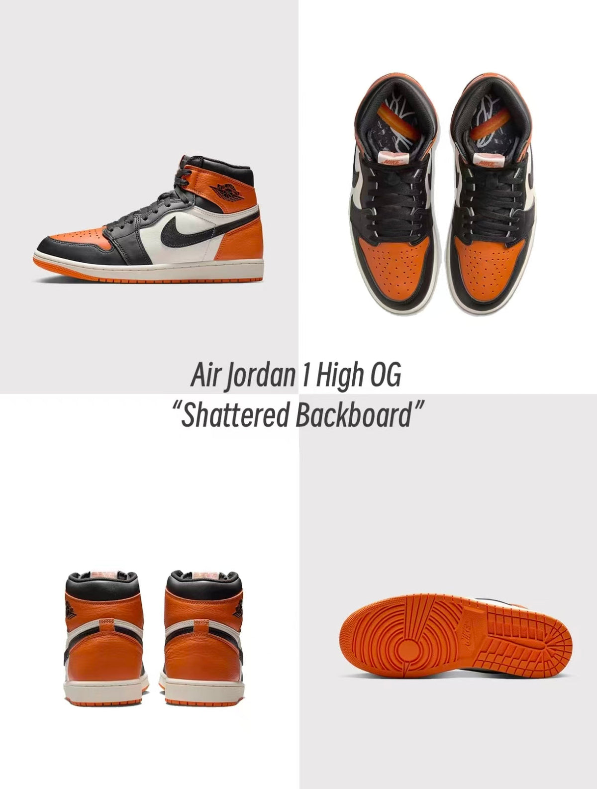 Air Jordan 1 High OG （Shattered Backboard）